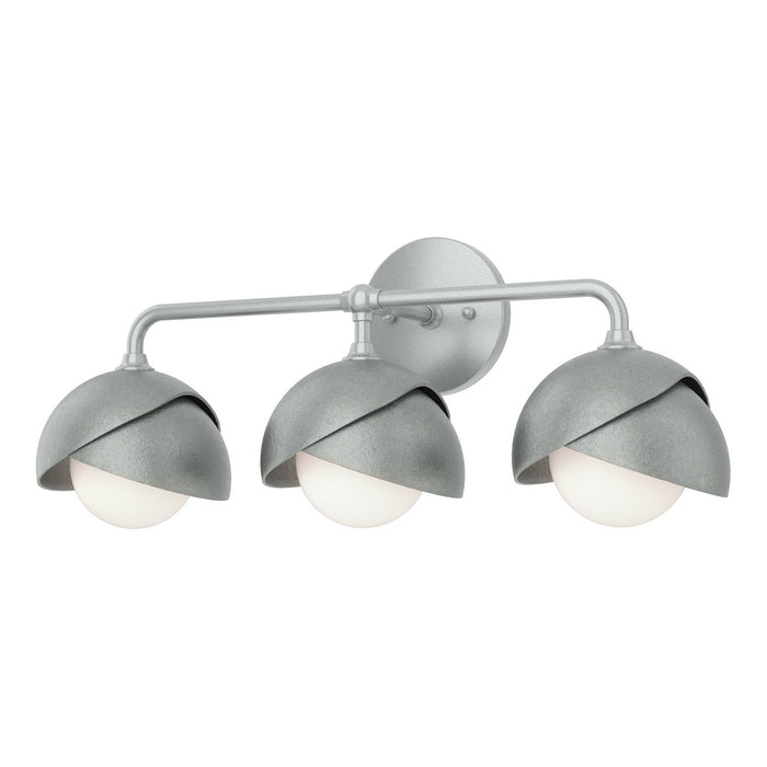 Hubbardton Forge 201375-SKT-82-82-GG0711 Three Light Bath Sconce, Vintage Platinum