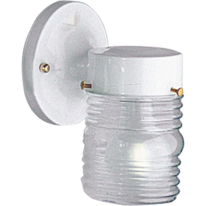 Progress Lighting P5602-30 One Light Wall Lantern, White