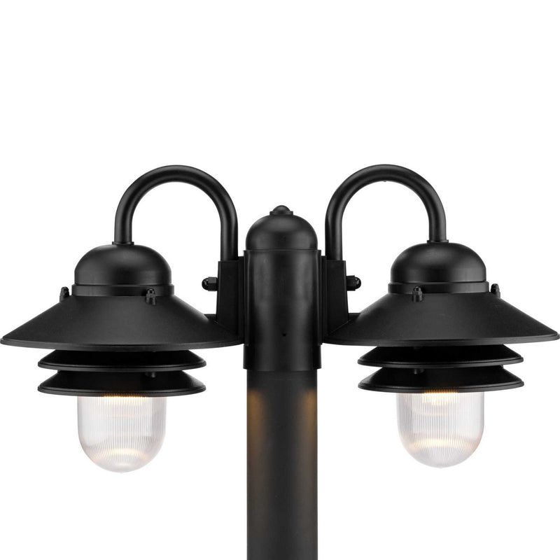 Progress Lighting P5493-31 Two Light Post Lantern, Textured Black