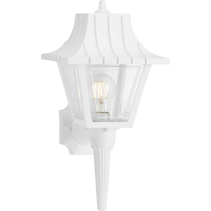 Progress Lighting P5815-30 One Light Wall Lantern, White