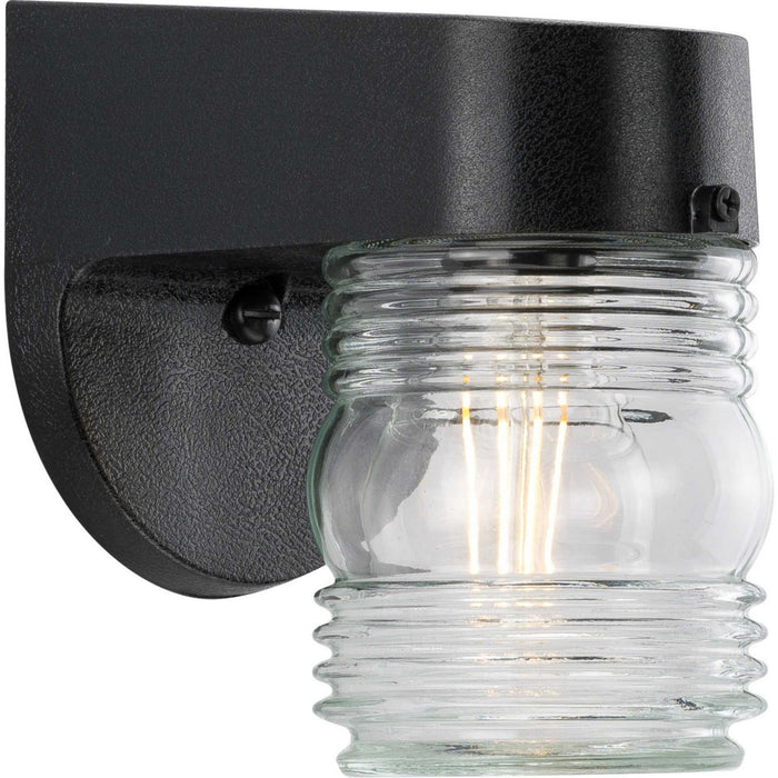 Progress Lighting P5612-31 One Light Wall Lantern, Black