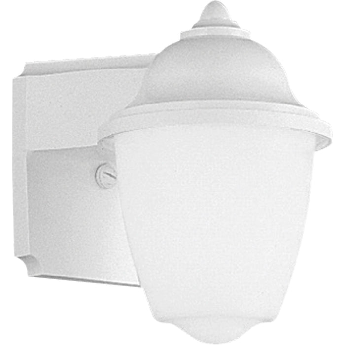 Progress Lighting P5844-30 One Light Wall Lantern, White