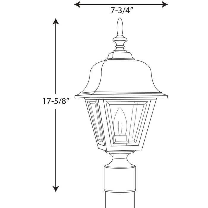 Progress Lighting P5456-31 One Light Post Lantern, Black