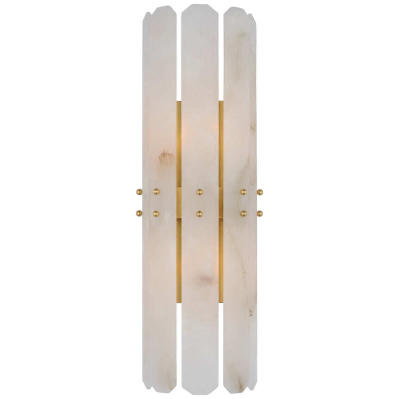 Visual Comfort Signature ARN 2125HAB-ALB Two Light Wall Sconce, Hand-Rubbed Antique Brass