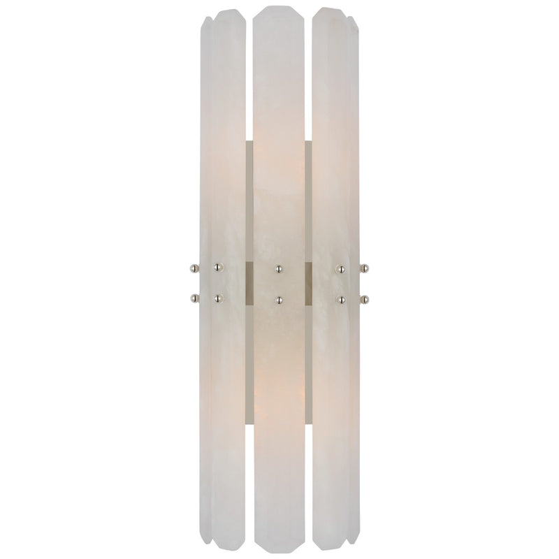 Visual Comfort Signature ARN 2125PN-ALB Two Light Wall Sconce, Polished Nickel