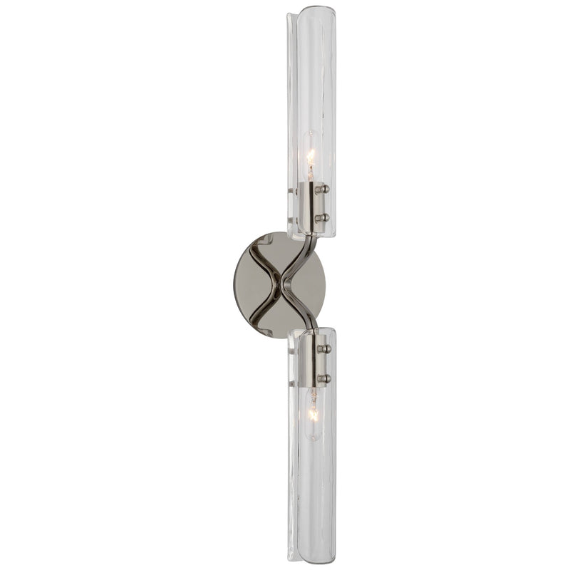 Visual Comfort Signature ARN 2485PN-CG LED Wall Sconce, Polished Nickel