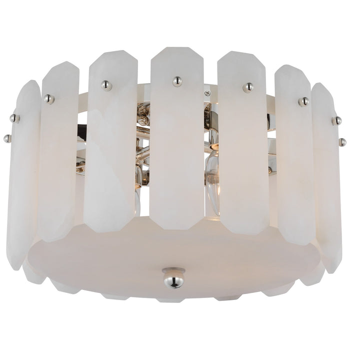Visual Comfort Signature ARN 4124PN-ALB Four Light Flush Mount, Polished Nickel