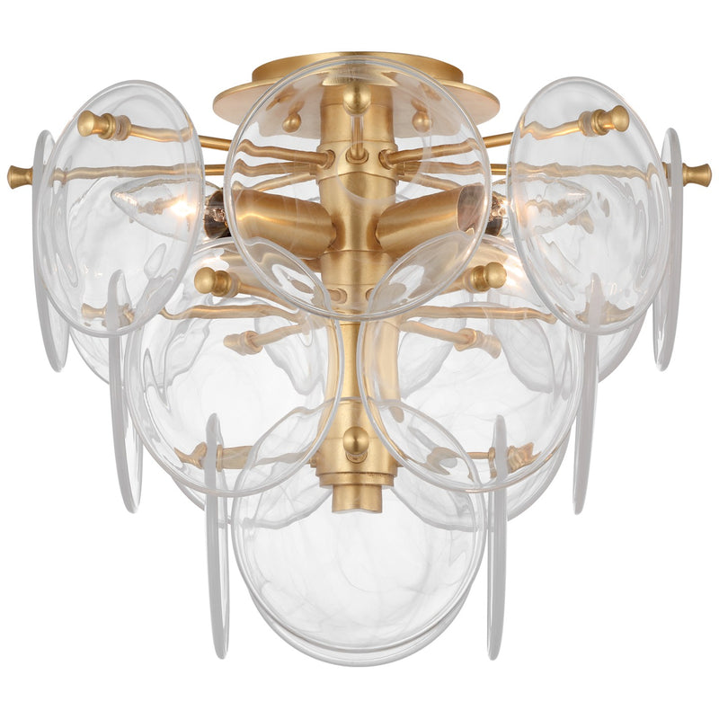 Visual Comfort Signature ARN 4450G-CSG Four Light Flush Mount, Gild