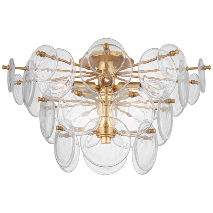 Visual Comfort Signature ARN 4451G-CSG LED Flush Mount, Gild