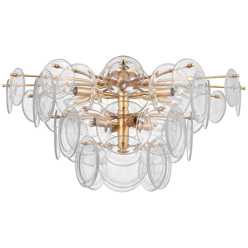 Visual Comfort Signature ARN 4453G-CSG LED Flush Mount, Gild