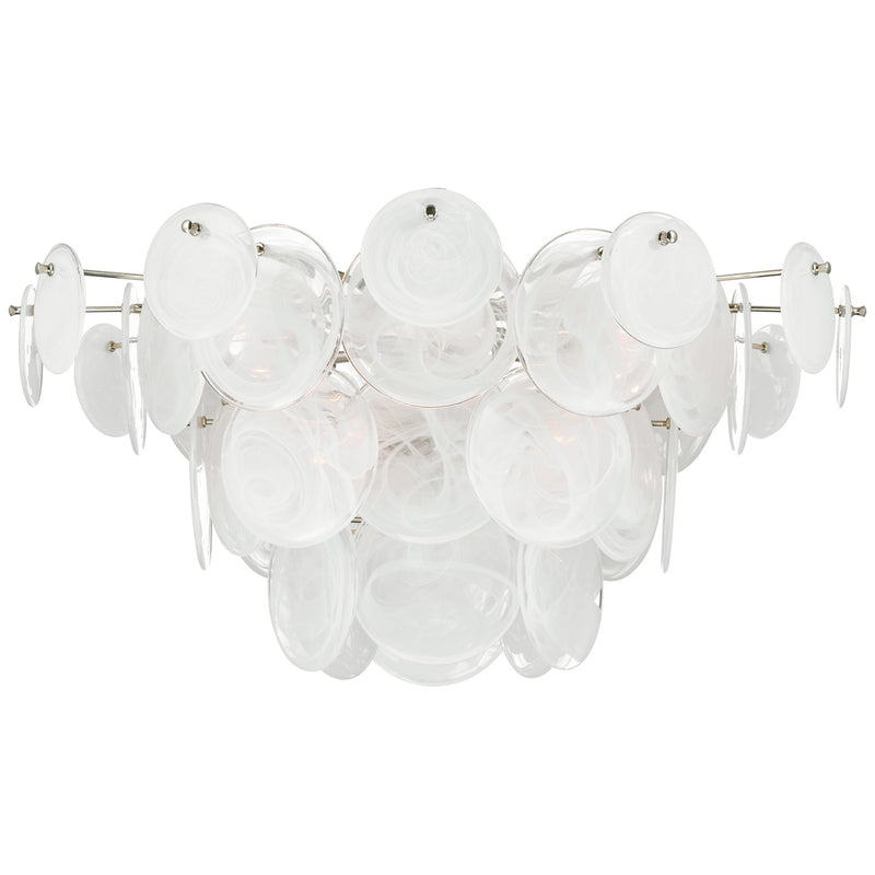 Visual Comfort Signature ARN 4453PN-WSG LED Flush Mount, Polished Nickel