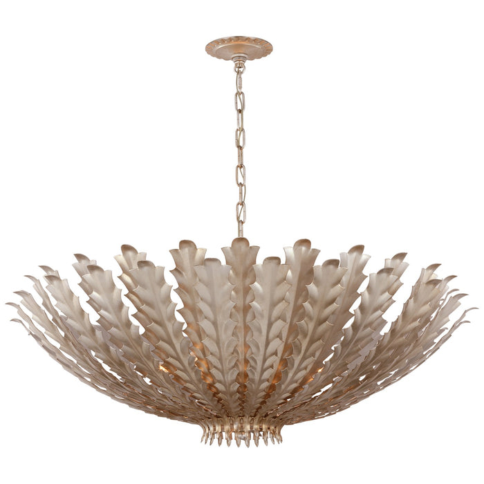 Visual Comfort Signature ARN 5013BSL LED Chandelier, Burnished Silver Leaf