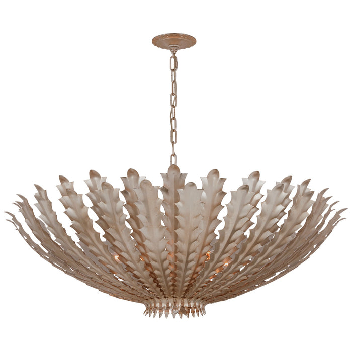 Visual Comfort Signature ARN 5014BSL LED Chandelier, Burnished Silver Leaf