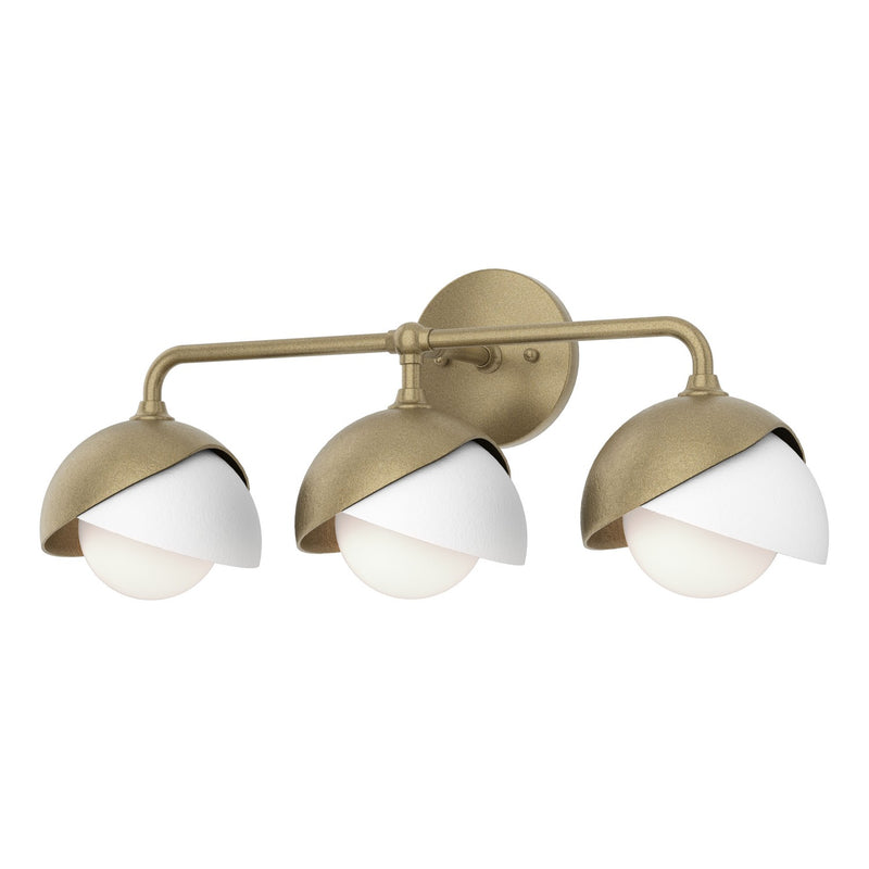 Hubbardton Forge 201375-SKT-84-02-GG0711 Three Light Wall Sconce, Soft Gold