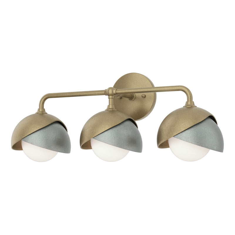 Hubbardton Forge 201375-SKT-84-82-GG0711 Three Light Bath Sconce, Soft Gold