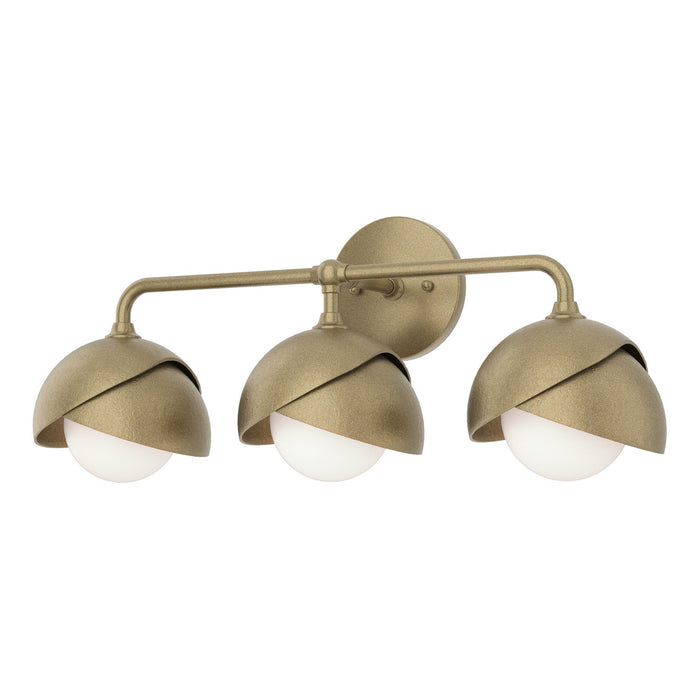 Hubbardton Forge 201375-SKT-84-84-GG0711 Three Light Bath Sconce, Soft Gold