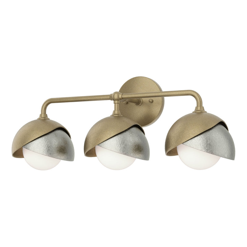 Hubbardton Forge 201375-SKT-84-85-GG0711 Three Light Bath Sconce, Soft Gold