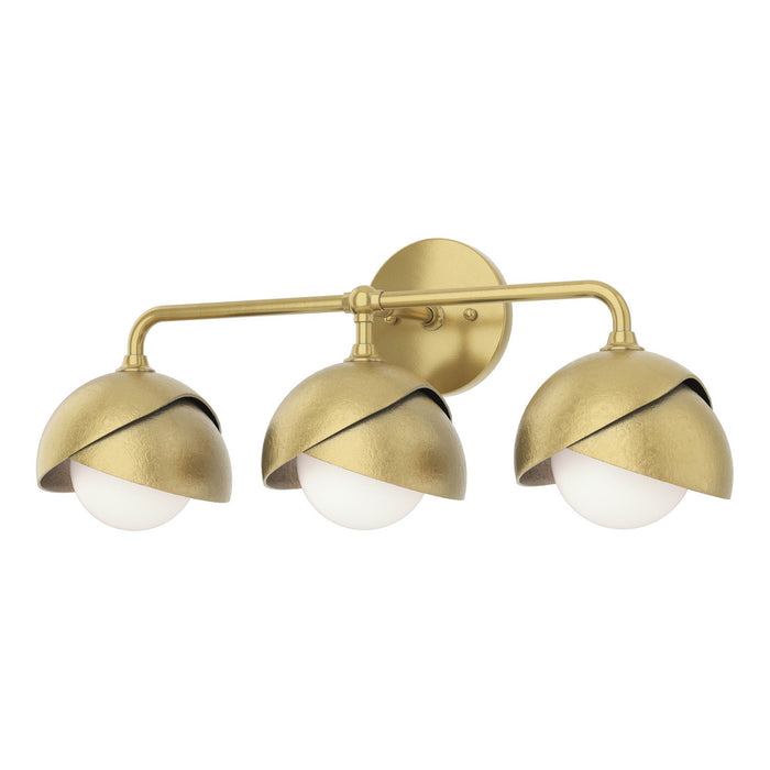 Hubbardton Forge 201375-SKT-86-86-GG0711 Three Light Bath Sconce, Modern Brass