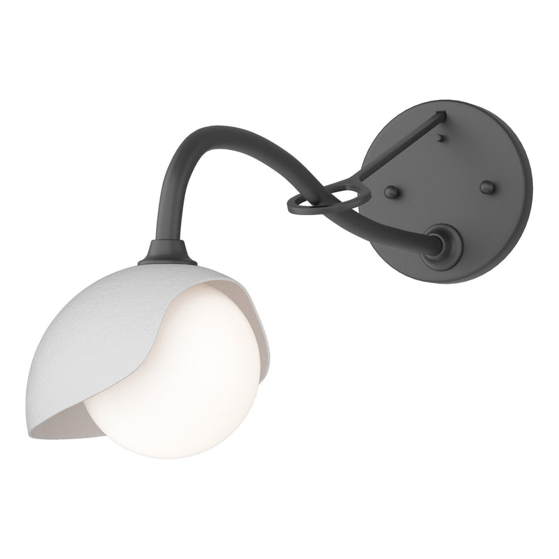 Hubbardton Forge 201376-SKT-10-02-GG0711 One Light Wall Sconce, Black