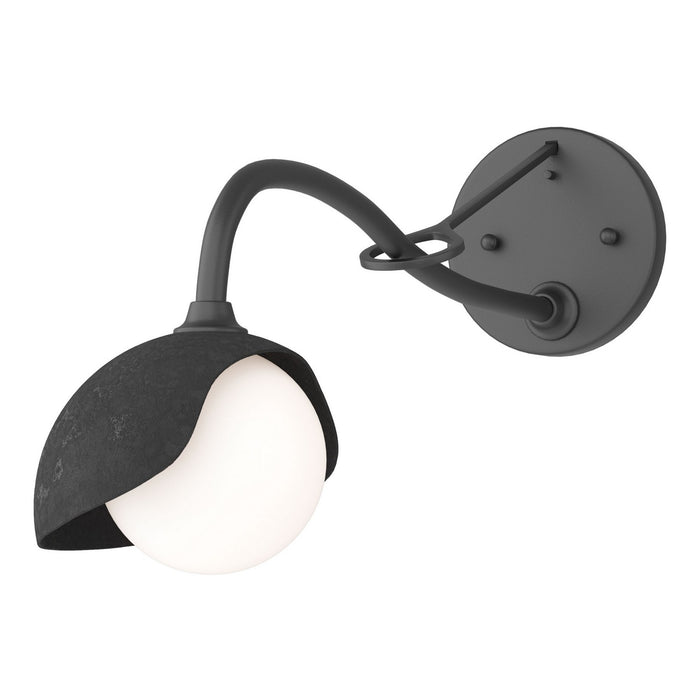 Hubbardton Forge 201376-SKT-10-10-GG0711 One Light Wall Sconce, Black