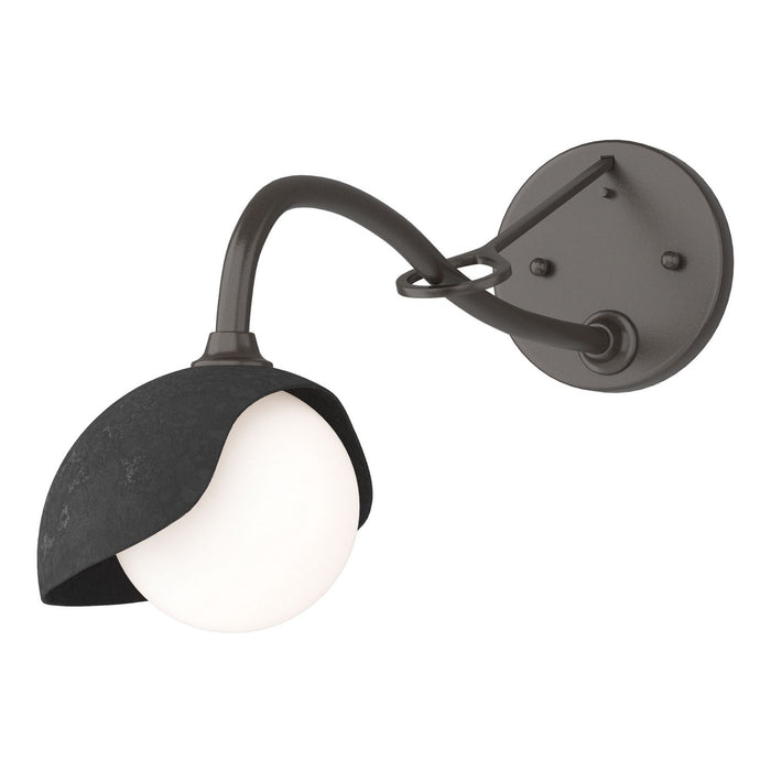 Hubbardton Forge 201376-SKT-14-10-GG0711 One Light Wall Sconce, Oil Rubbed Bronze
