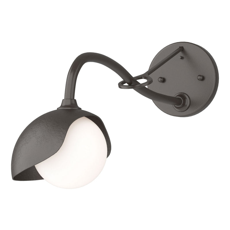 Hubbardton Forge 201376-SKT-14-14-GG0711 One Light Wall Sconce, Oil Rubbed Bronze