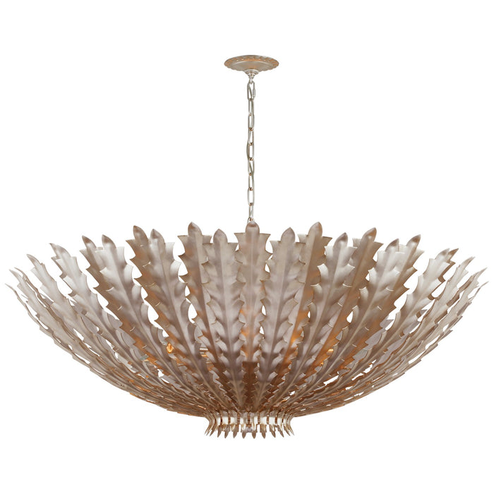 Visual Comfort Signature ARN 5015BSL LED Chandelier, Burnished Silver Leaf