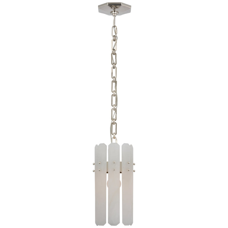 Visual Comfort Signature ARN 5123PN-ALB One Light Pendant, Polished Nickel