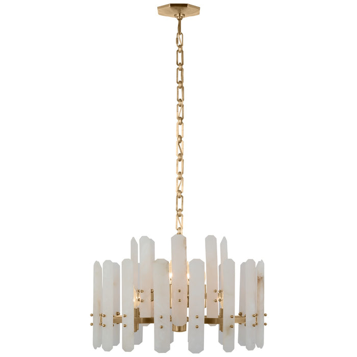 Visual Comfort Signature ARN 5124HAB-ALB 12 Light Chandelier, Hand-Rubbed Antique Brass