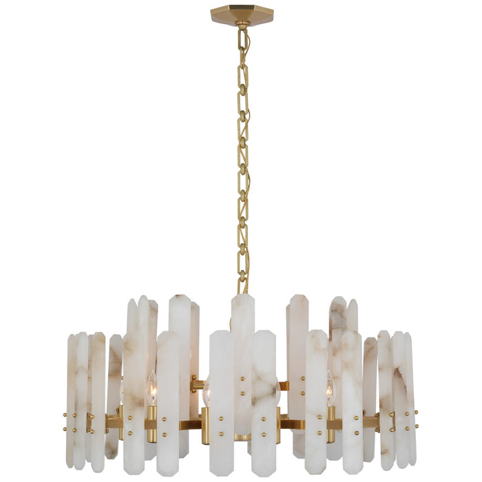 Visual Comfort Signature ARN 5125HAB-ALB 18 Light Chandelier, Hand-Rubbed Antique Brass