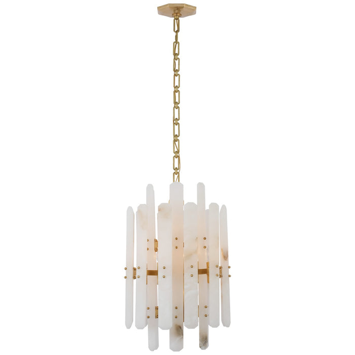 Visual Comfort Signature ARN 5128HAB-ALB 12 Light Chandelier, Hand-Rubbed Antique Brass