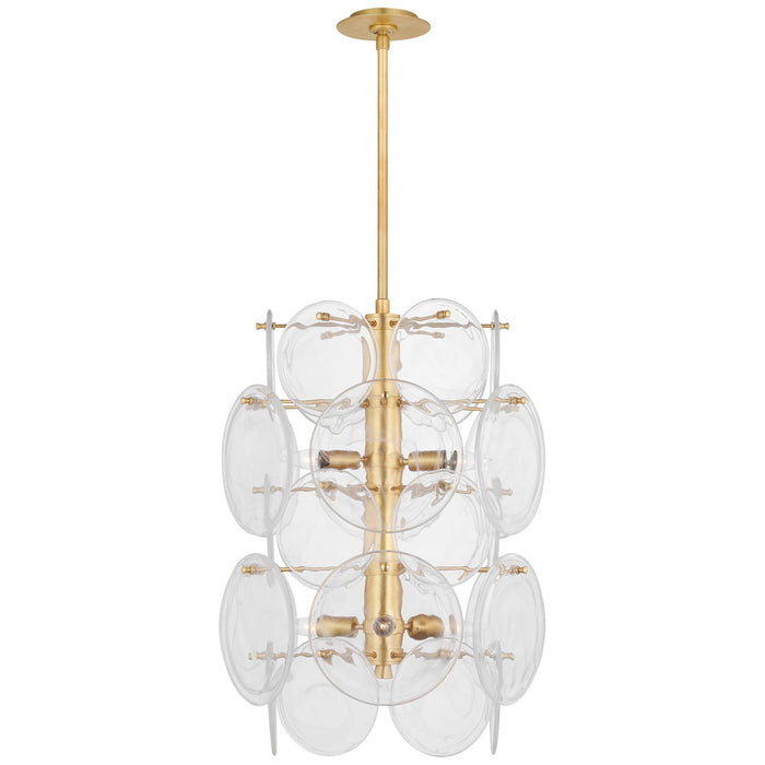 Visual Comfort Signature ARN 5451G-CSG Six Light Chandelier, Gild