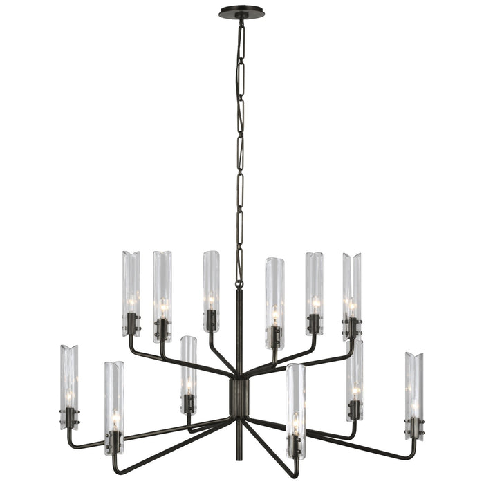 Visual Comfort Signature ARN 5484BZ-CG LED Chandelier, Bronze