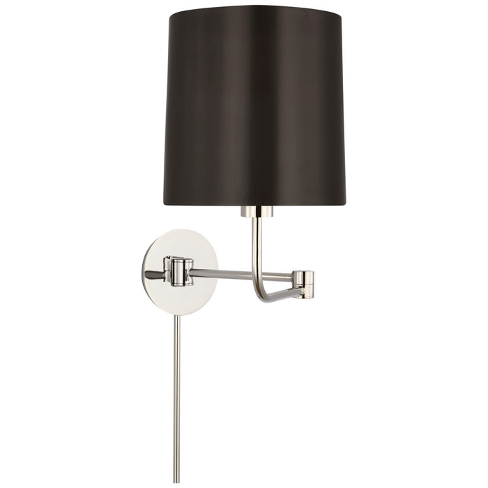 Visual Comfort Signature BBL 2095PN-BZ LED Swing Arm Wall Light, Polished Nickel