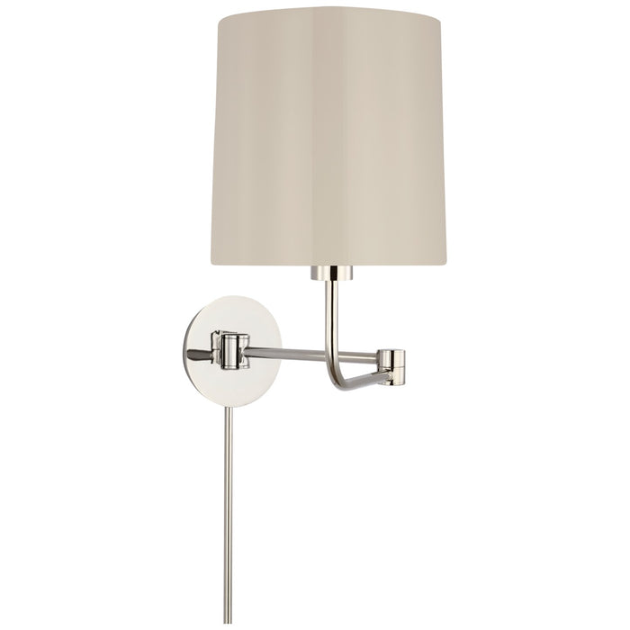 Visual Comfort Signature BBL 2095PN-CW LED Swing Arm Wall Light, Polished Nickel