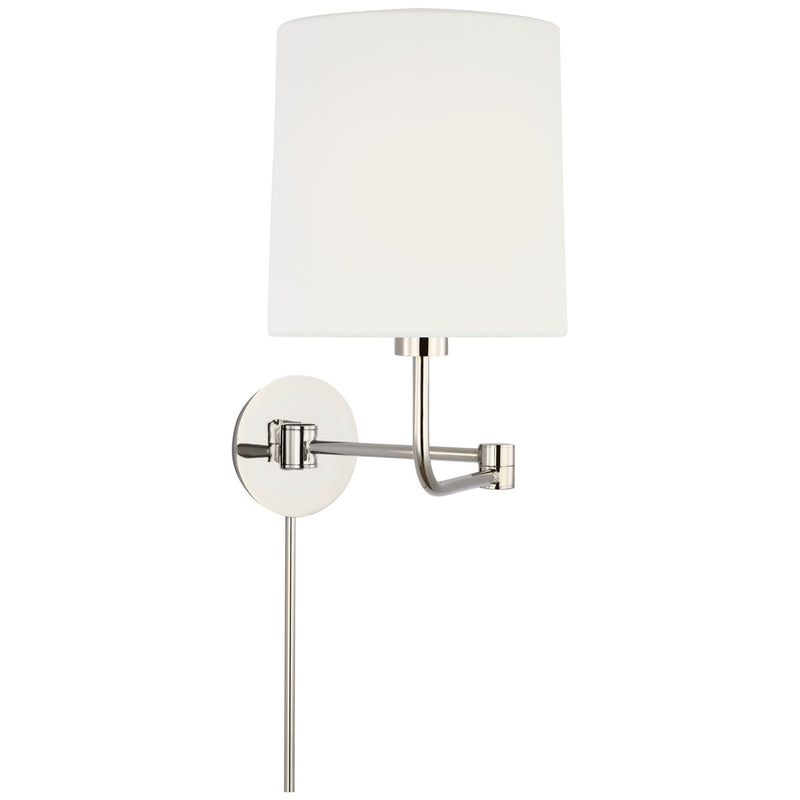 Visual Comfort Signature BBL 2095PN-L LED Swing Arm Wall Light, Polished Nickel