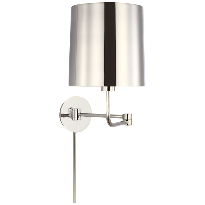 Visual Comfort Signature BBL 2095PN-PN LED Swing Arm Wall Light, Polished Nickel