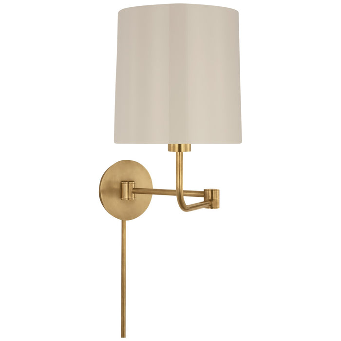 Visual Comfort Signature BBL 2095SB-CW LED Swing Arm Wall Light, Soft Brass