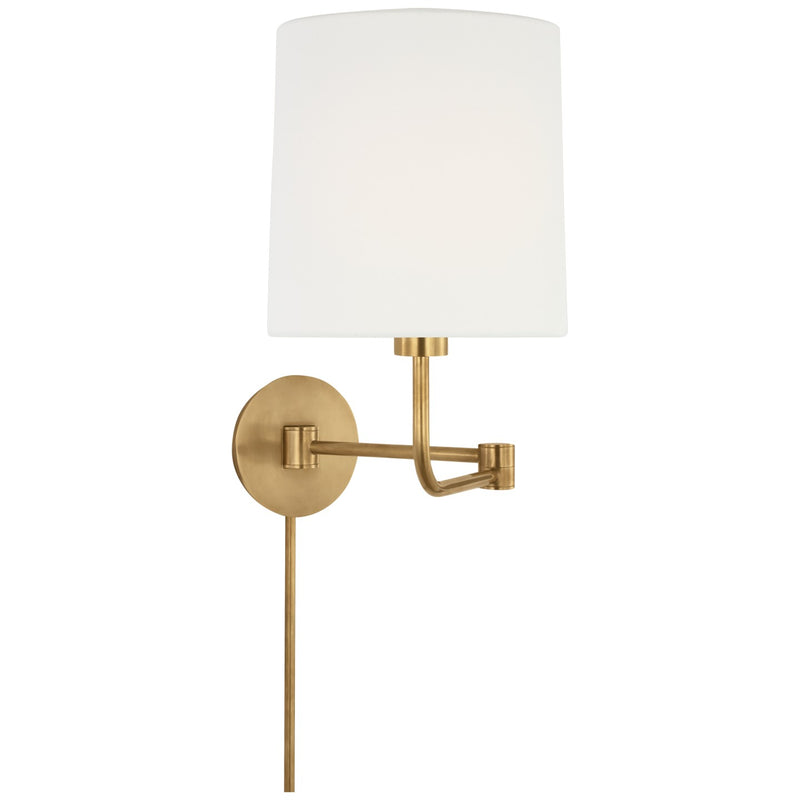 Visual Comfort Signature BBL 2095SB-L LED Swing Arm Wall Light, Soft Brass