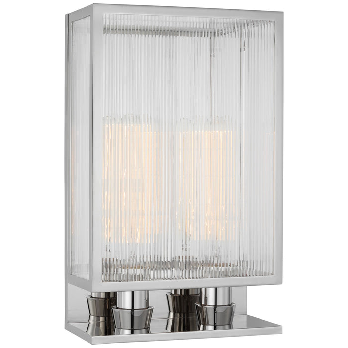Visual Comfort Signature BBL 2182PN-CRB LED Wall Sconce, Polished Nickel