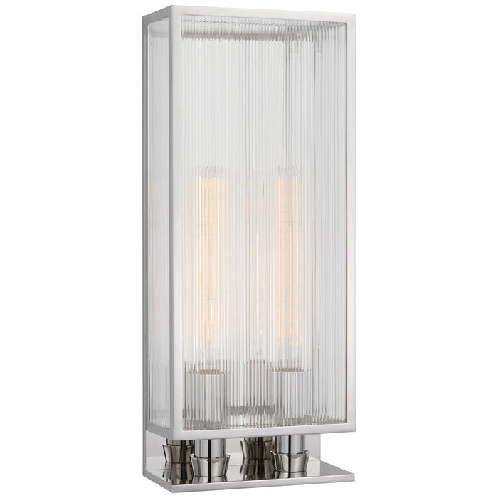 Visual Comfort Signature BBL 2183PN-CRB LED Wall Sconce, Polished Nickel