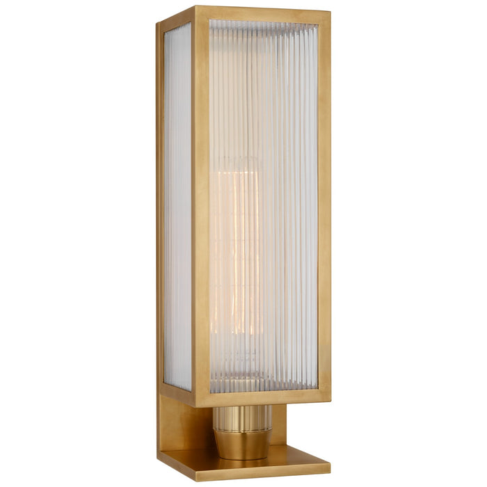 Visual Comfort Signature BBL 2185SB-CRB LED Outdoor Wall Sconce, Soft Brass