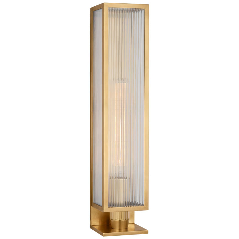 Visual Comfort Signature BBL 2186SB-CRB LED Outdoor Wall Sconce, Soft Brass