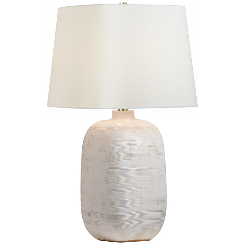 Visual Comfort Signature CHA 8660GWC-L LED Table Lamp, Glossy White Crackle
