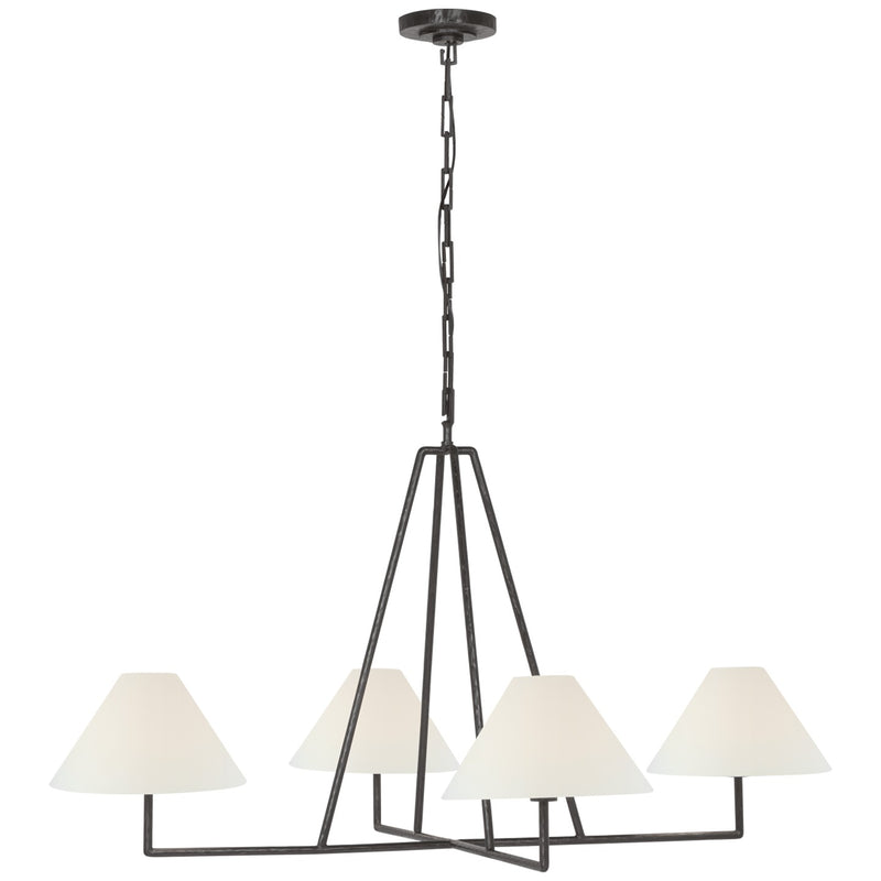 Visual Comfort Signature CHC 5335AI-L LED Chandelier, Aged Iron