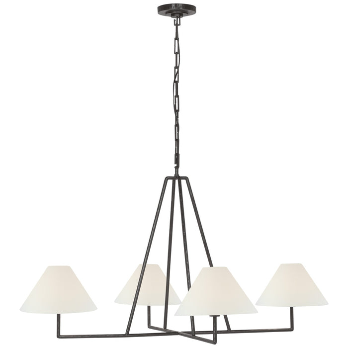 Visual Comfort Signature CHC 5335AI-L LED Chandelier, Aged Iron