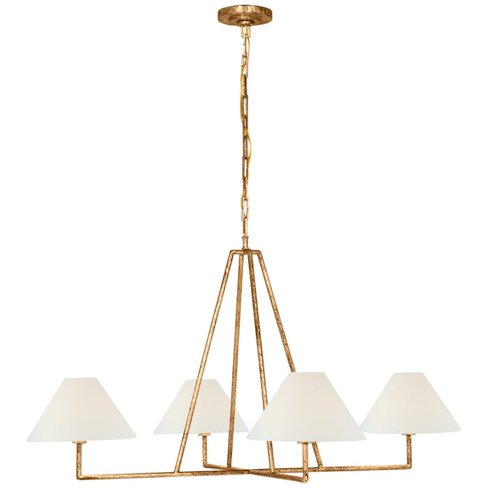 Visual Comfort Signature CHC 5335GI-L LED Chandelier, Gilded Iron