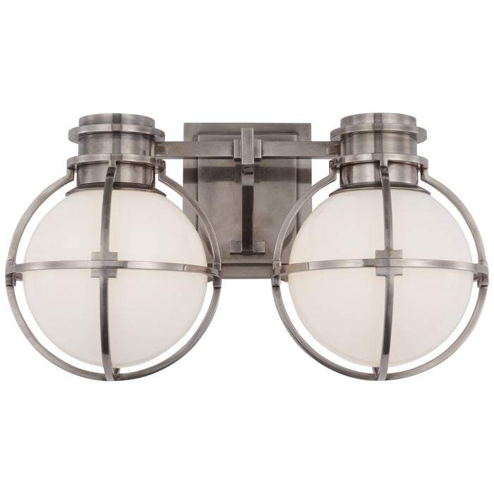 Visual Comfort Signature CHD 2484AN-WG LED Wall Sconce, Antique Nickel