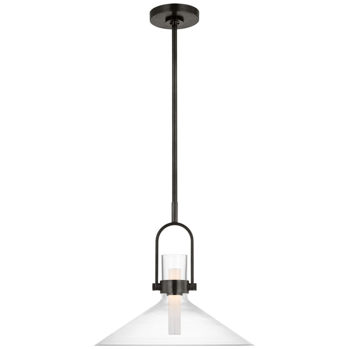 Visual Comfort Signature IKF 5451BZ-CG LED Pendant, Bronze