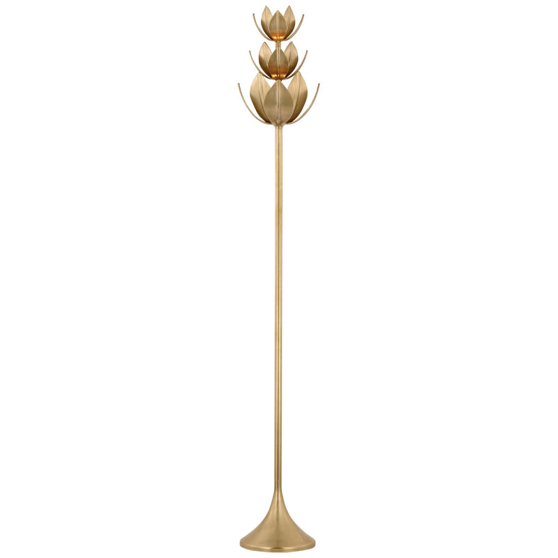 Visual Comfort Signature JN 1003AB LED Torchiere, Antique-Burnished Brass